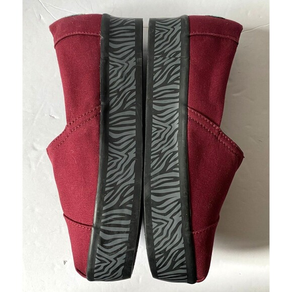 Toms Shoes Women's Size 7 Cabernet Canvas Alpargata Boardwalk NWT 🤩 HOST PICK! - Picture 13 of 14
